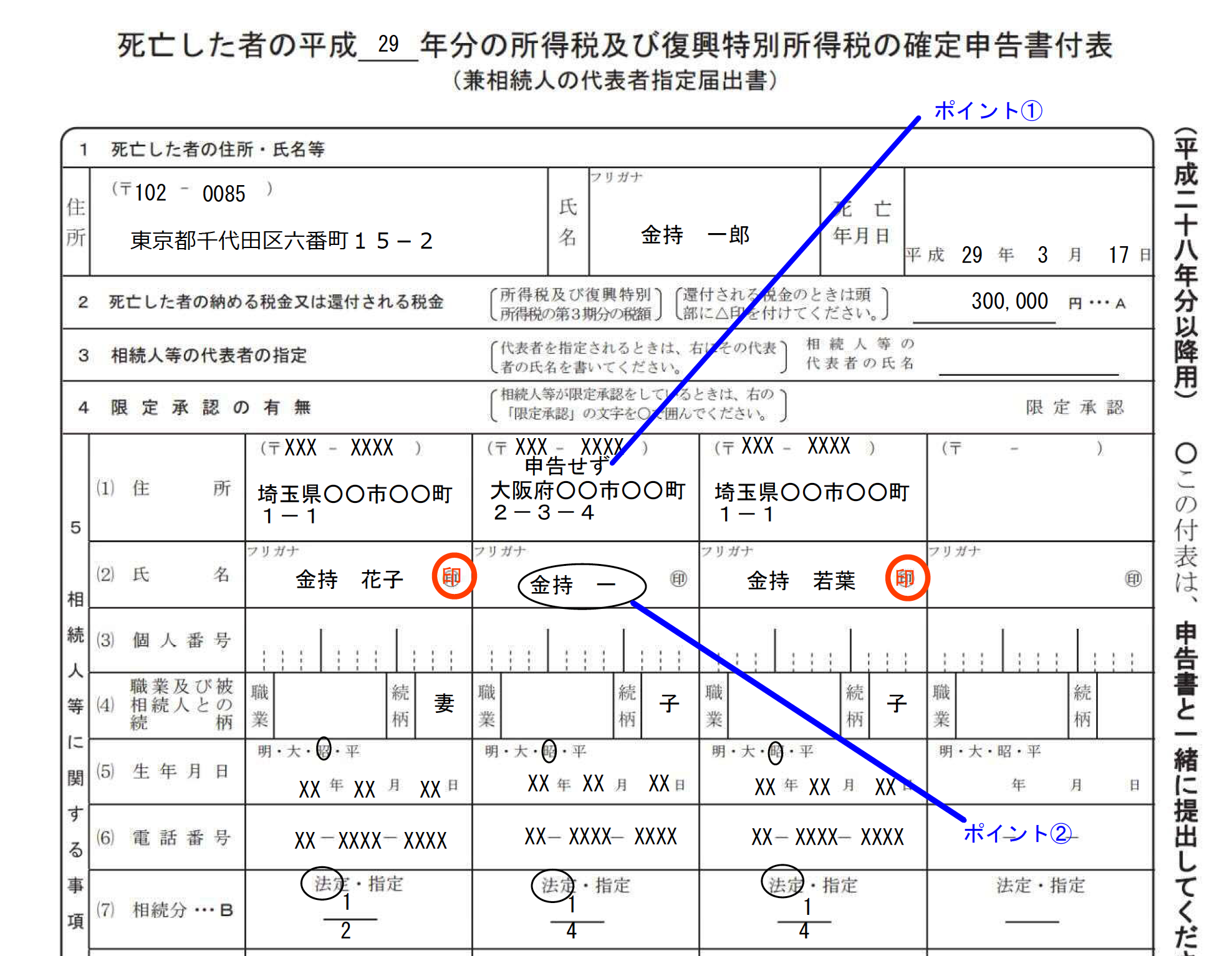 必要 申告 準 書類 確定